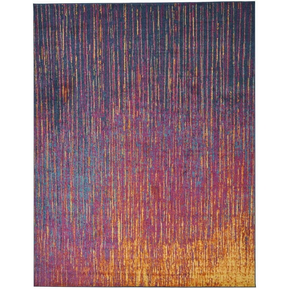 Nourison Passion Abstract Multicolor 8' x 10' Area Rug, (8x10)