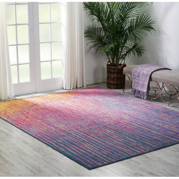 Nourison Passion Abstract Multicolor 9' x 12' Area Rug, (9x12)