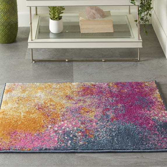 Nourison Passion Abstract Sunburst 1'10" x 2'10" Area Rug, (2x2)