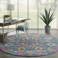 thumbnail image 1 of Nourison Passion Bohemian Denim 8' x round Area Rug, (8 Round), 1 of 8