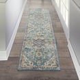 thumbnail image 1 of Nourison Passion Bohemian Ivory/Light Blue 1'10" x 6' Area Rug, (2x6), 1 of 7