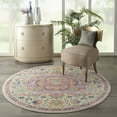 thumbnail image 1 of Nourison Passion Bohemian Ivory/Pink 4' x ROUND Area Rug, (4 Round), 1 of 8