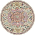 thumbnail image 1 of Nourison Passion Bohemian Ivory/Pink 4' x ROUND Area Rug, (4 Round), 1 of 10