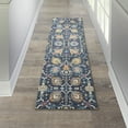 thumbnail image 1 of Nourison Passion Bohemian Navy 2'2" x 7'6" Area Rug, (2x8), 1 of 7