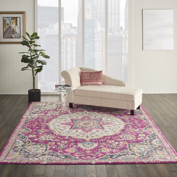 Nourison Passion Bohemian Pink Area Rug