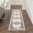 thumbnail image 1 of Nourison Passion Bordered Ivory Blue 2'2" x 10' Area Rug (2x10), 1 of 7