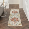 thumbnail image 1 of Nourison Passion Center medallion Grey Multicolor 1'10" x 6' Area Rug (2x6), 1 of 7