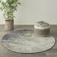 thumbnail image 1 of Nourison Passion Contemporary Charcoal Ivory 5'3" x round Area Rug, (5 Round), 1 of 8