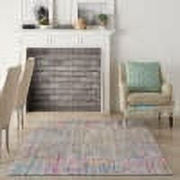 Nourison Passion Contemporary Ivory/Multi 3'9" x 5'9" Area Rug, (4x6)