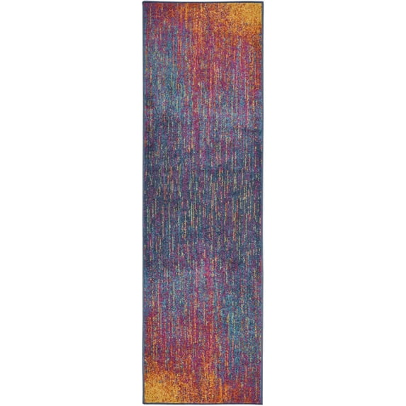 Nourison Passion Contemporary Multicolor 2'2" x 7'6" Area Rug, (2x8)
