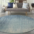 thumbnail image 1 of Nourison Passion Contemporary Navy/Light Blue 8' x round Area Rug, (8 Round), 1 of 8