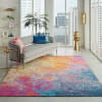 Nourison Passion Contemporary Sunburst 9' x 12' Area Rug, (9x12)