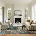 thumbnail image 1 of Nourison Passion Floral Charcoal/Blue 8' x 10' Area Rug, (8x10), 1 of 8