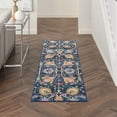 thumbnail image 1 of Nourison Passion Floral Navy 1'10" x 6' Area Rug, (2x6), 1 of 7