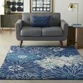 thumbnail image 1 of Nourison Passion Floral Navy/Ivory 3'9" x 5'9" Area Rug, (4x6), 1 of 9
