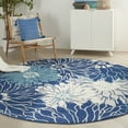 thumbnail image 1 of Nourison Passion Floral Navy/Ivory Area Rug, 1 of 9