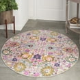 thumbnail image 1 of Nourison Passion Floral Silver 4' x Round Area Rug, (4 Round), 1 of 8
