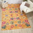 thumbnail image 1 of Nourison Passion Floral Sunburst 5'3" x 7'3" Area Rug, (5x7), 1 of 6