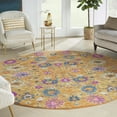 thumbnail image 1 of Nourison Passion Floral Sunburst 8' x Round Area Rug, (8 Round), 1 of 8
