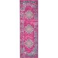 thumbnail image 1 of Nourison Passion Fuchsia 1'10" x 6' Area Rug, Traditional, Boho, Bed Room, Living Room, Dining Room, Kitchen, , Easy Cleaning, Non Shedding (6' Runner), 1 of 6