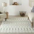 thumbnail image 1 of Nourison Passion Geometric Ivory/Grey 5'3" x 7'3" Area Rug, (5x7), 1 of 9
