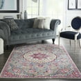thumbnail image 1 of Nourison Passion Grey/Multicolor 5'3" x 7'3" Area Rug, Traditional, Persian, Bed Room, Living Room, Dining Room, Kitchen, , Easy Cleaning, Non Shedding (5' x 7'), 1 of 8