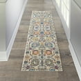thumbnail image 1 of Nourison Passion Ivory/Multicolor 2'2" x 7'6" Area Rug, Boho, Moroccan, Bed Room, Living Room, Dining Room, Kitchen, , Easy Cleaning, Non Shedding (8' Runner), 1 of 7