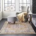 thumbnail image 1 of Nourison Passion Ivory/Yellow 5'3" x 7'3" Area Rug, Vintage, Boho, Bed Room, Living Room, Dining Room, Kitchen, , Easy Cleaning, Non Shedding (5' x 7'), 1 of 8