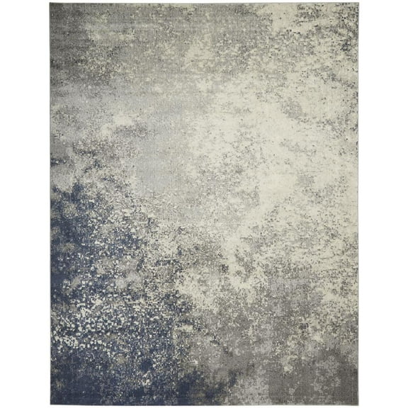 Nourison Passion Modern Shaded Charcoal/Ivory Area Rug