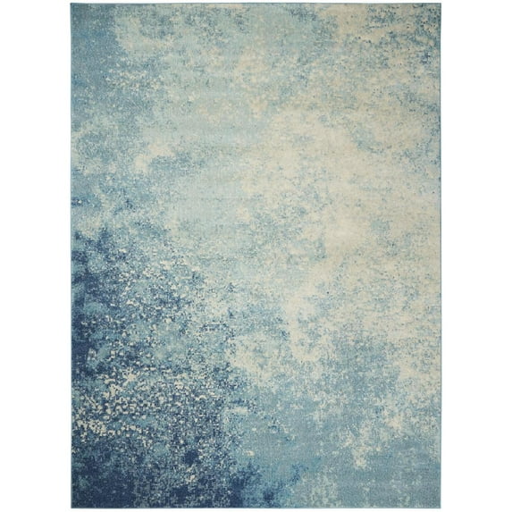 Nourison Passion Modern Shaded Navy/Light Blue Area Rug