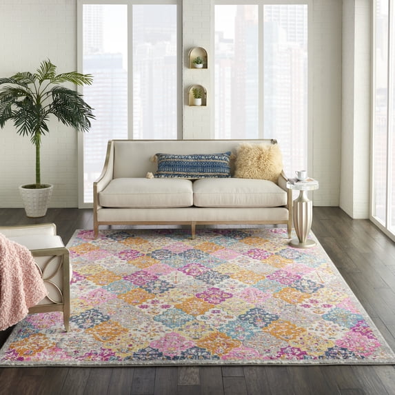 Nourison Passion Moroccan Multicolor 8' x 10' Area Rug, (8x10)