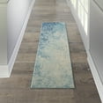thumbnail image 1 of Nourison Passion Navy Light Blue 2'2" x 10' Area Rug, Boho, Abstract, Bed Room, Living Room, Dining Room, Kitchen, , Easy Cleaning, Non Shedding (10' Runner), 1 of 7