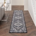thumbnail image 1 of Nourison Passion Persian Black Ivory 2'2" x 10' Area Rug, (2x10), 1 of 7
