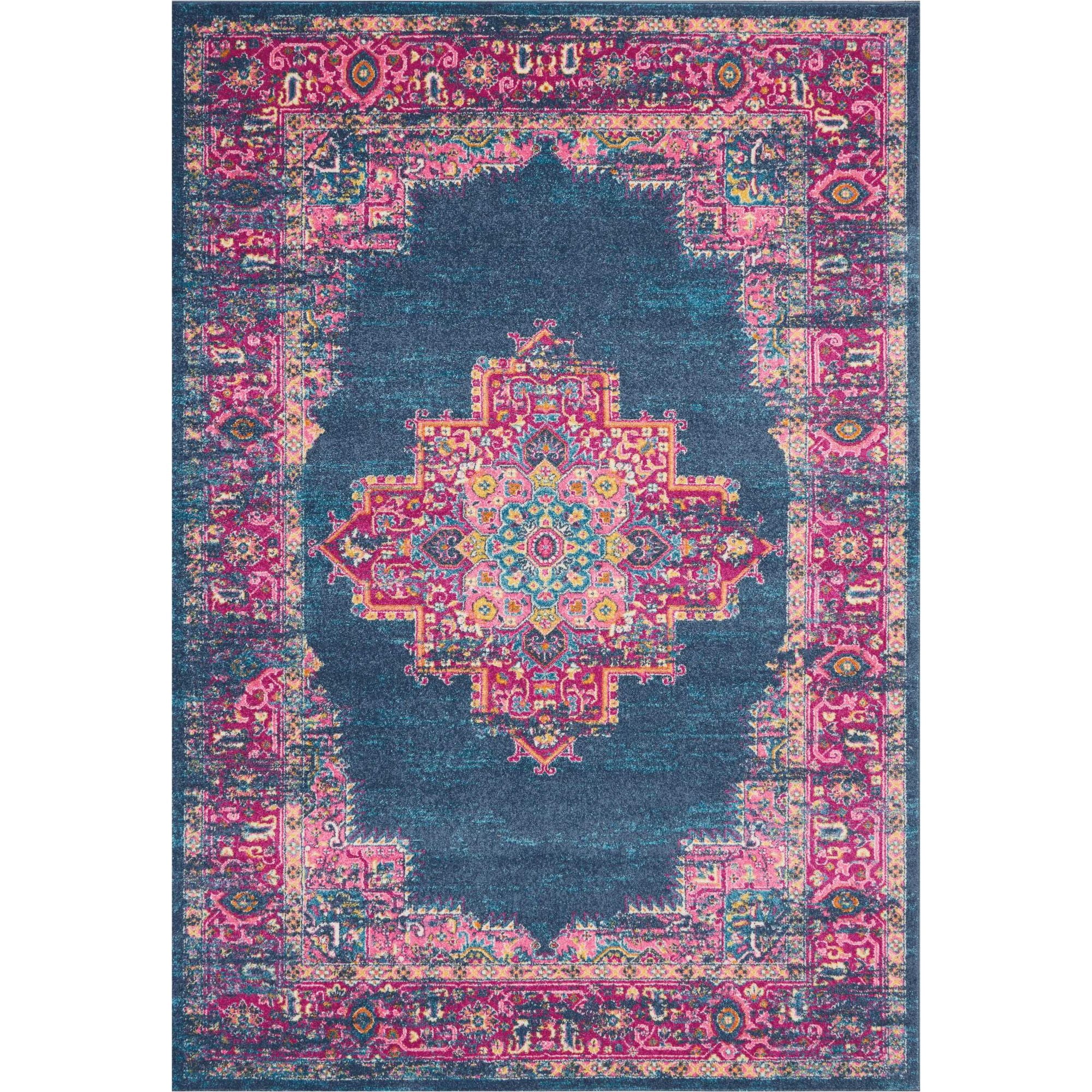 Nourison Passion 6'7" x 9'6" Blue Bohemian Indoor Rug