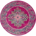 thumbnail image 1 of Nourison Passion Persian Fuchsia 8' x ROUND Area Rug, (8 Round), 1 of 10