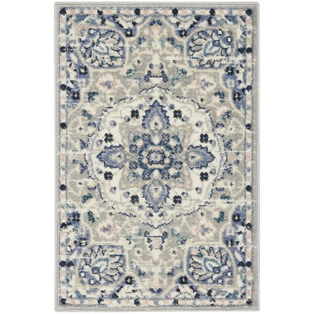 Nourison Passion Persian Grey/Beige 1'10" x 2'10" Area Rug, (2x3)