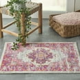 thumbnail image 1 of Nourison Passion Persian Ivory/Fuchsia 1'10" x 2'10" Area Rug, (2x2), 1 of 9