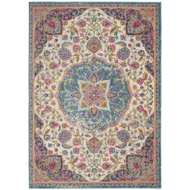 Nourison Passion Persian Ivory/Multi 5'3" x 7'3" Area Rug, (5x7)