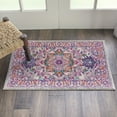 thumbnail image 1 of Nourison Passion Persian Light Grey/Pink 1'10" x 2'10" Area Rug, (2x2), 1 of 8