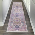 thumbnail image 1 of Nourison Passion Persian Light Grey/Pink 2'2" x 10' Area Rug, (2x10), 1 of 7