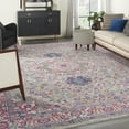 thumbnail image 1 of Nourison Passion Persian Light Grey/Pink 9' x 12' Area Rug, (9x12), 1 of 8