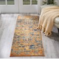 thumbnail image 1 of Nourison Passion Teal/Sun 1'10" x 6' Area Rug, Distressed, Persian, Bed Room, Living Room, Dining Room, Kitchen, , Easy Cleaning, Non Shedding (6' Runner), 1 of 6