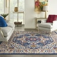 thumbnail image 1 of Nourison Passion Traditional Blue/Multicolor 8' x 10' Area Rug, (8x10), 1 of 9
