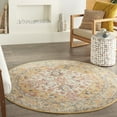 thumbnail image 1 of Nourison Passion Traditional Ivory/Yellow 5'3" x round Area Rug, (5 Round), 1 of 8