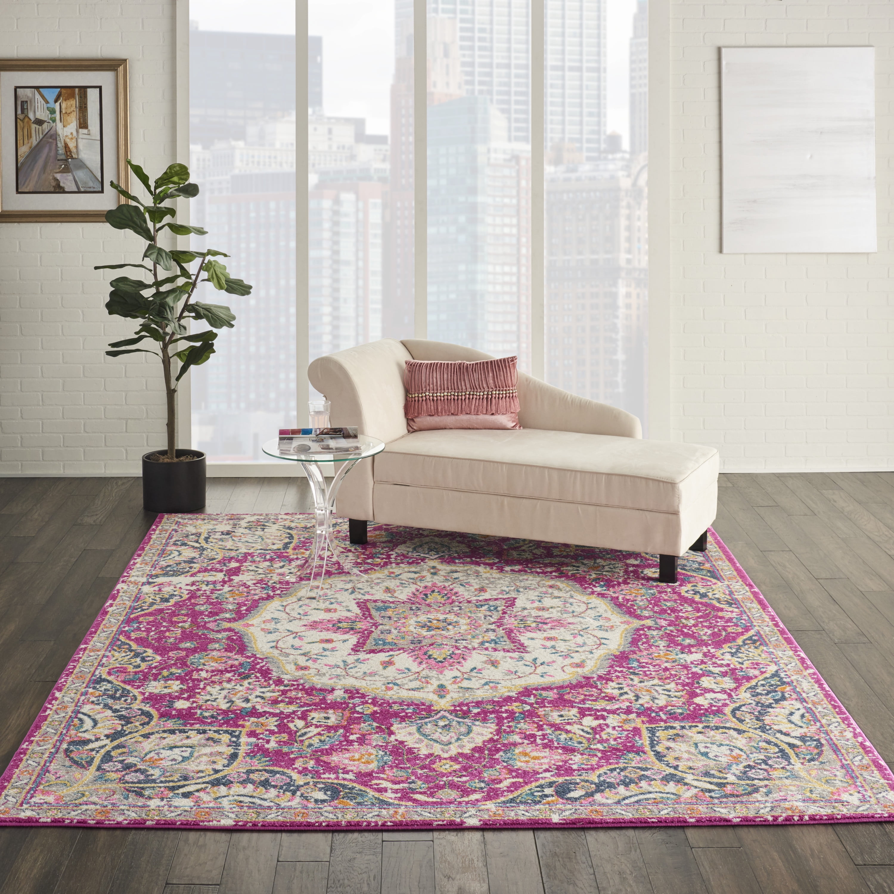 Nourison Passion Traditional Pink 8' x 10' Area Rug, (8x10) - Walmart.com
