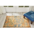 thumbnail image 1 of Nourison Passion Traditional Teal/Sun 1'10" x 2'10" Area Rug, (2x3), 1 of 6