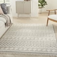thumbnail image 1 of Nourison Paxton Modern & Contemporary Ivory/Grey 5'3" x 7'11" Area Rug, (5x8), 1 of 8