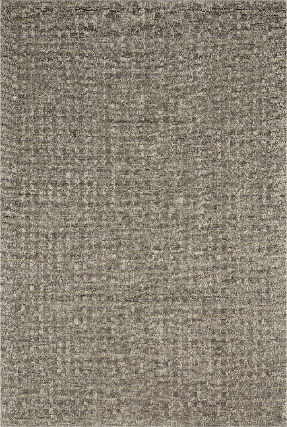Charcoal Shadowbox 5' x 7' Hand-Woven Wool Area Rug