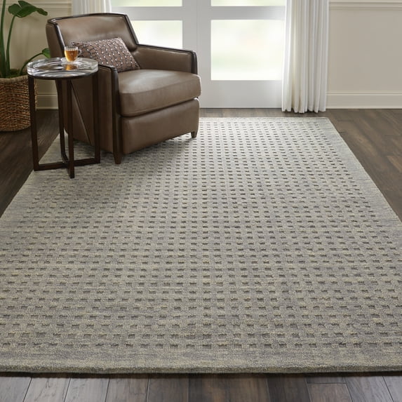 Nourison Perris Area Rug, Charcoal, 8' x 10'6"