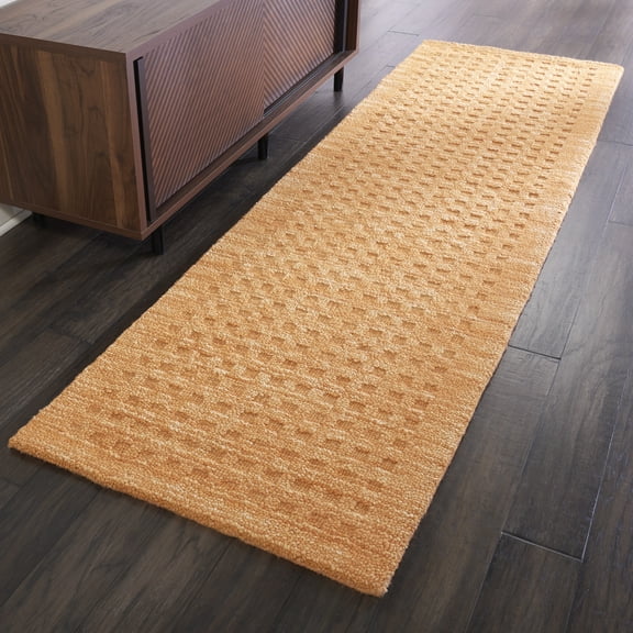 Nourison Perris Solid Sunset 2'3" x 8' Area Rug, (2x8)